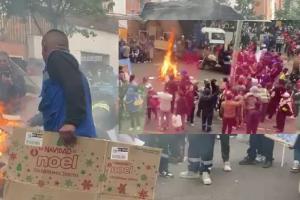 Fogata y protesta en Chapinero vecinos con el susto en la nuca