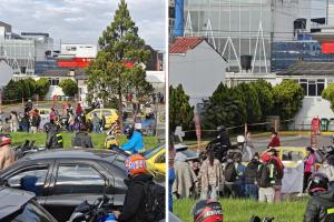 Caos en la autopista Norte con calle 100: protesta de recicladores paraliza el tráfico