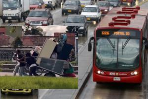 NQS colapsó por un 'zorrai' TransMilenio a paso de tortuga