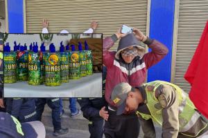 Incautación de pólvora en Bogotá