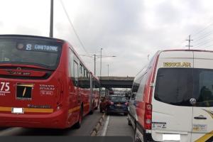 Siniestro en la autopista Norte