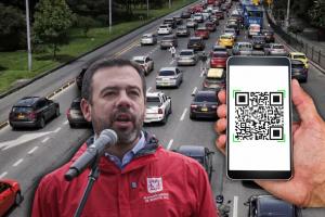 Vehículos tendrán que sacar código QR: Galán tiene lista la norma