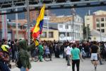 Paro nacional - Bloqueos en la Calle frente a la Universidad Nacional