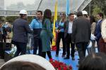 Gobernador de Cundinamarca, Jorge Emilio Rey, hace entrega de la maquinaria a los alcaldes de los municipios