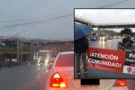 Bloqueo en la vía a La Calera