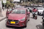 Un taxi y un carro chocaron en la Av. Suba; el tráfico anda a paso de tortuga