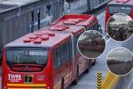 Bloqueo en NQS con Av. Mutis genera caos y cierra estaciones de TransMilenio