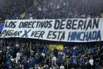 Protesta de hinchas de Millonarios