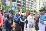 Protesta en la carrera Séptima con calle 32