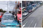 Un siniestro entre tractocamión y carro tiene frenada la Autopista Sur