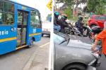 Choque múltiple en Puente Aranda