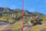 Dos motociclistas salieron volando en accidente en la vía Bogotá – Villeta