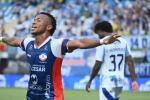Jugador de Alianza Valledupar celebrando gol contra Millonarios