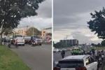 Bloqueo en la Av. Ciudad de Cali con calle 26 por protestas en Bogotá