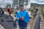 Con salchichón en mano Rey puso a andar obra clave en Zipaquirá