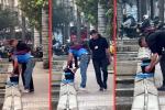 En video quedó registrado el momento en que presuntos vendedores lavan pollo en las aguas del canal San Francisco, en Bogotá.