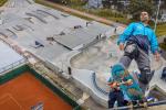Estrenaron skatepark en Cundinamarca hasta el Rey se animó a rodar