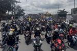 Movilización de moteros en Bogotá 