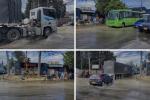 Tubería rota provoca inundación en Fontibón: caos en calles y vecinos afectados