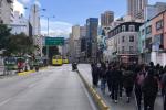 Manifestación en el centro de Bogotá