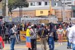 Manifestación en la Universidad Pedagógica