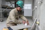Trabajadores de obra de mejoramiento de vivienda