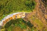 En el kilómetro 18 se iniciará la colocación de geomembranas y terraceo con maquinaria pesada, con el fin de mejorar el drenaje y permitir la remoción del material.