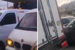 Choque múltiple en Kennedy: camión y tres camionetas bloquean la movilidad Choque múltiple en Kennedy: camión y tres camionetas bloquean la movilidad