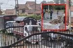Camión de cerveza casi se vuelca por huecos en Cedro Golf