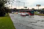 Granizada entre Autonorte y Boyacá: agua inunda vías claves y no hay paso fácil