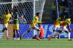 Selección Colombia celebrando gol contra Sudáfrica