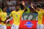 Jhon Córdoba, Jhon Arias y Luis Díaz, jugadores de la Selección Colombia