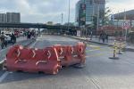 Cierre vial en la Avenida NQS