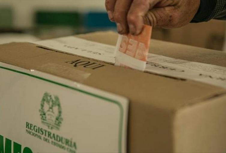 Votación Registraduría Nacional.