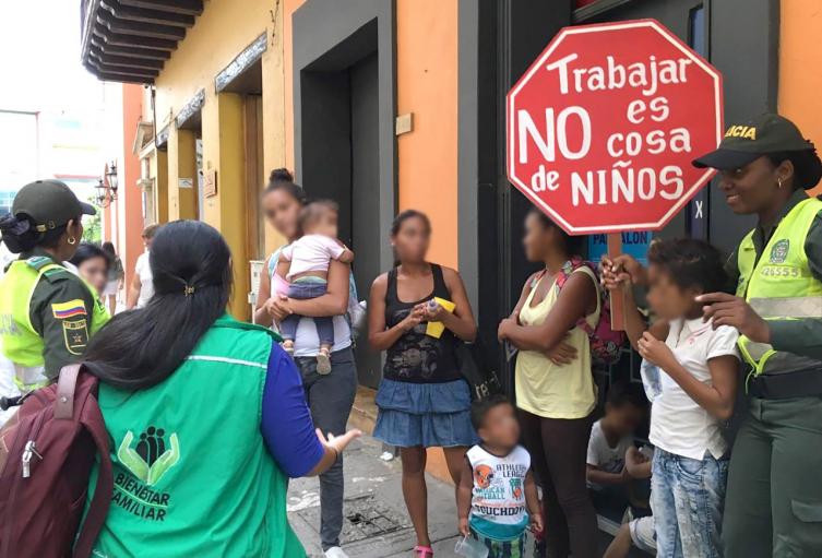 Bebé utilizada para mendicidad en Cartagena