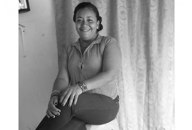 Ella es Yirley Velasco Garrido, líder social amenazada del corregimiento de El Salado, Carmen de Bolívar.