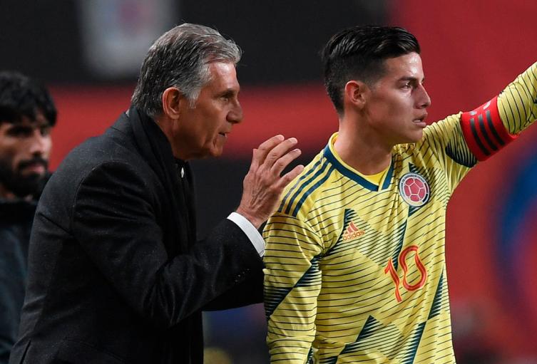 James Rodríguez, Carlos Queiroz, Selección Colombia