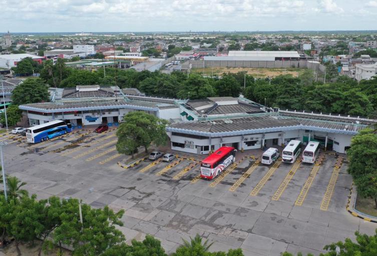 Panorámica Central de transporte terrestre del Atlántico