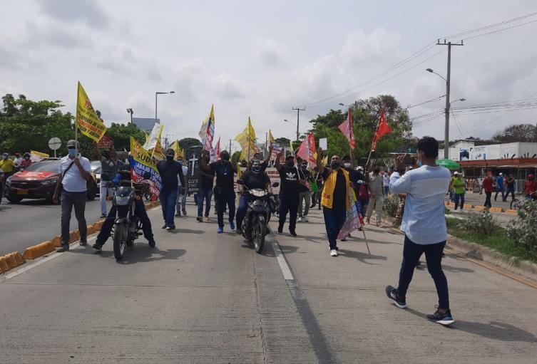 Marcha en contra de la Reforma Tributaria