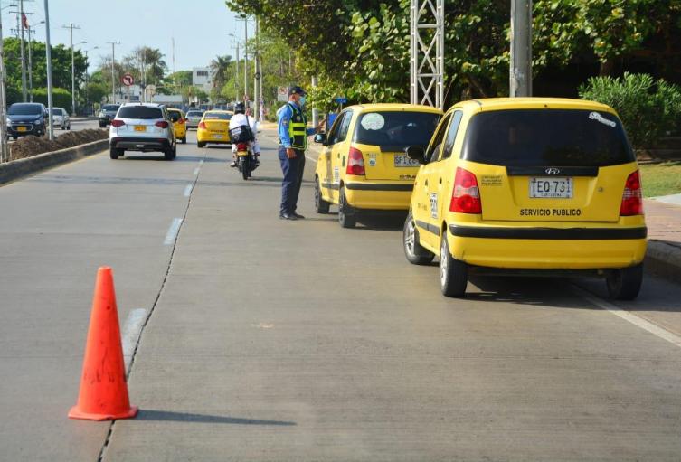 Rotación de pico y placa para taxis en Cartagena