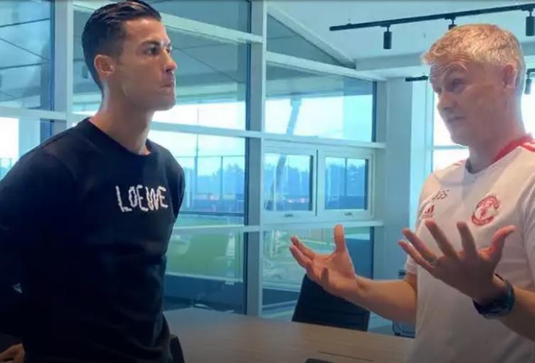 Cristiano con Solskjaer