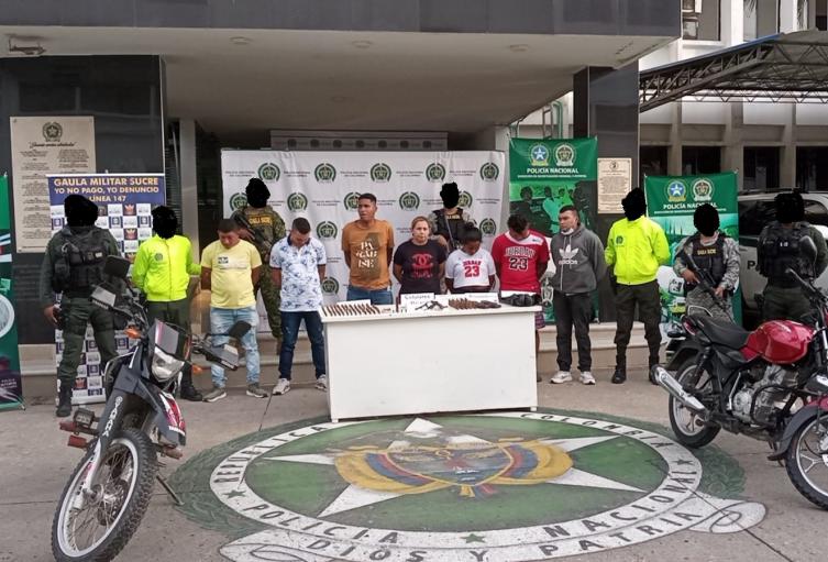 Caen siete integrantes del Clan del Golfo en Sucre