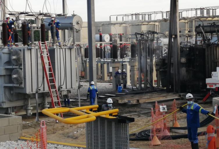 Subestación eléctrica en El Silencio