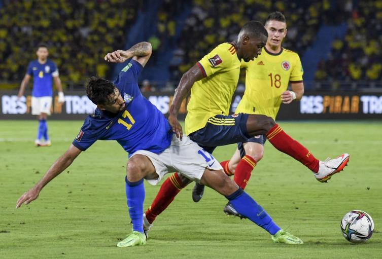 Selección Colombia vs Brasil, Lucas Paquetá, Wílmar Barrios