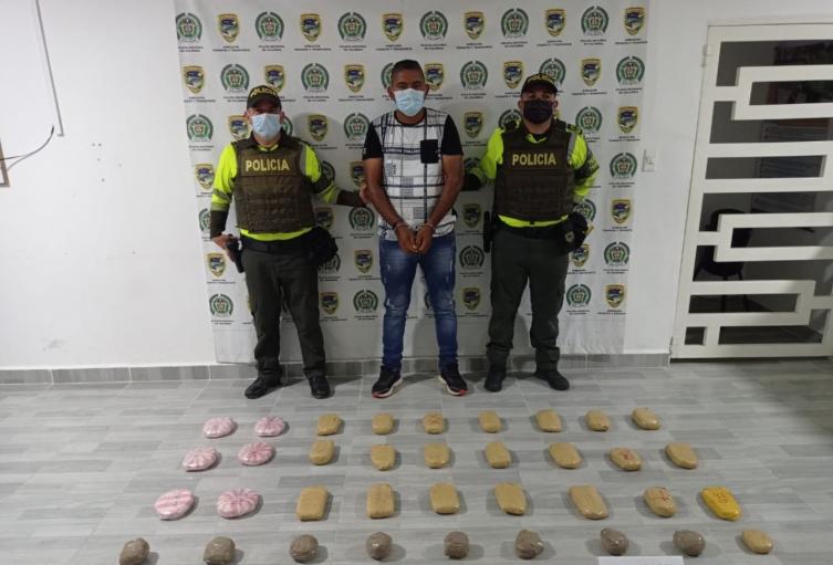 Concejal capturado con 16 kilos de base de coca 