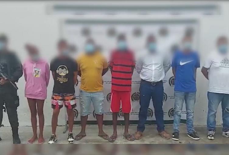 Fueron capturados en medio de una operación