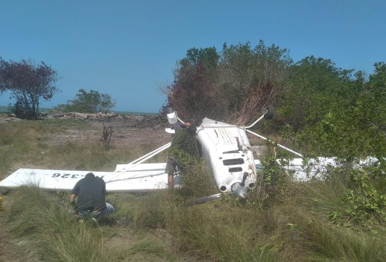 Avioneta accidentada
