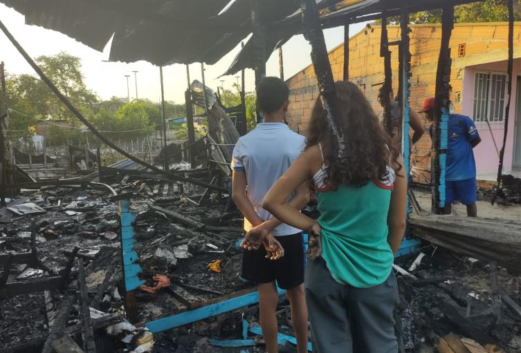 Incendio en La Boquilla