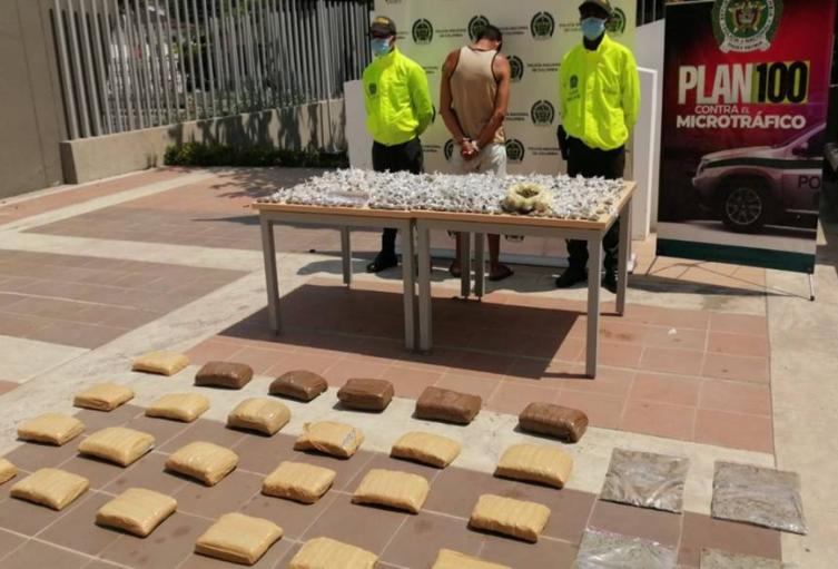 La droga está avaluada en el mercado criminal en más de 60 millones de pesos