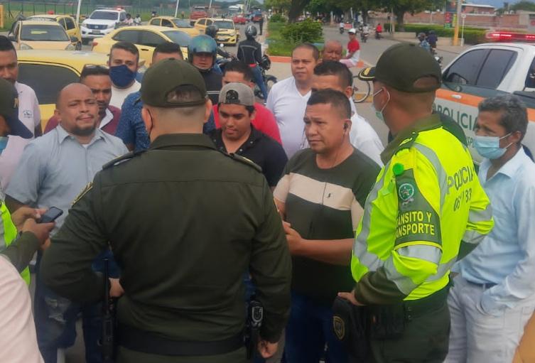 Gremio de taxistas de Valledupar 